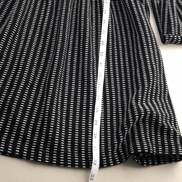 JUST Female TRAIN SHOP DRESS long sleeve black white size Small oversized - Picture 11 of 13